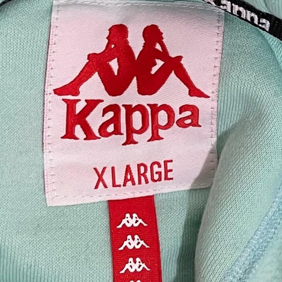 Kappa XL Pastel Green Graphic Fleece Lined Hoodie - Picture 5 of 10